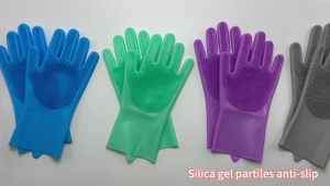 Pet Bathing Gloves Magic Silicone Body Pet Bathing Gloves for Animal Perfect Bathe Shampoo Dog &Cat Brush Gloves Pet Bath Massage Removing Glove Dog Bath Brush Pet Massage High Quality Glove Rubber Brush