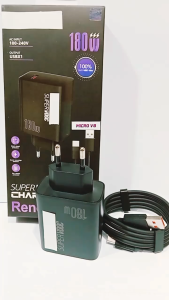 Charger Full Black OPP Reno10 Pro Plus 180W Super Vooc Support Fast Charging