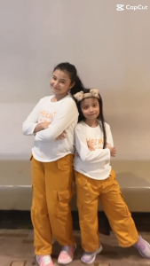 Setelan Baju Anak Perempuan & Celana Kargo Stopper Usia 1-12 Tahun