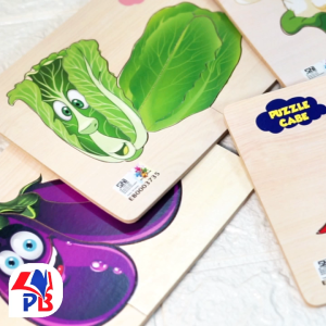 Puzzle Kayu Mainan Edukasi Sayuran Sayuran Lucu - Puzzle Edukasi Murah /6