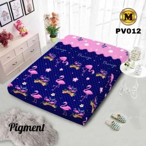 Sarung Kasur Busa Resleting Motif Flamingo Bahan Katun Polyester / Sarung Busa Resleting Motif Anak dan Dewasa Terlaris Harga Grosir Jual Ecer