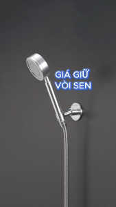 Giá giữ vòi sen điều chỉnh inox 304 dán tường Hobby home decor GVSI