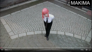 Anime Chainsaw-Man Makima Cosplay Costume Women Big Size Black Jacket Suit Set with Tie Uniform Wig Outfit