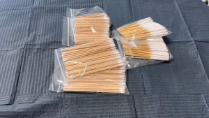1000Pcs Wooden Cotton Eyelash Stick Swabs Nails Tatoo Microblading Cleaning Wooden Sticks Cotton Clean Sticks Buds