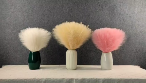 pzcf 10PCS/42CM DIY Flower Wall Vase Artificial Pampas Grass Bouquet Simulated Reed Pampas Grass Single fork Simulation Reed Artificial Grass Room Bedroom Decor For Home Wedding Decoration