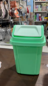 Tempat Sampah 5Lt Warna Pastel/ Mini Dustbin Tutup Swing/ Tempat Sampah Segi