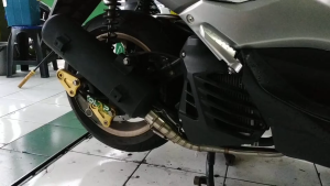 KNALPOT TSUKIGI STANDAR STD STANDART RACING NMAX OLD STAINLESS VND ORIGINAL not 2 tone non embos