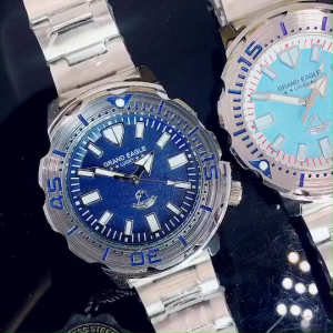 นาฬิกาข้อมือผู้ชาย GRAND EAGLE สายเลท ขอบหมุนได้ เรืองแสงทั้งหน้าปัด ขนาด 40 มม. พร้อมส่งในไทย นาฬิกากรังเอเล็ค นาฬิกากรัง นาฬิกากรัง เอเล็ก - Lazada