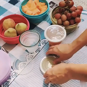 Portable 270ML Travel Cup Silicone Retractable Folding Cup Telescopic Collapsible Cup Outdoor Sport