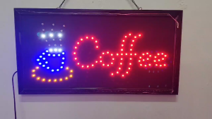 LED DISPLAY BOARD SIGNAGE LED LIGHT ENERGY SAVING LIGHT BILLBOARD - COFFEE