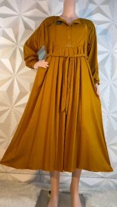 MIDI DRESS BAHAN RAYON TWILL DRESS HAGIA TWILL PREMIUM TERBARU 2024 BUSUI