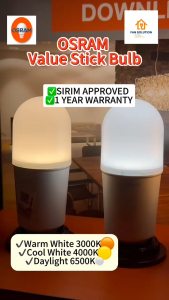 [SIRIM/FREE BUBBLE WRAP] OSRAM LEDVANCE LED VALUE STICK BULB E27/E14 5W/7W/10W/12W/14W/15W  [WARM WHITE/COOL WHITE/DAYLIGHT]