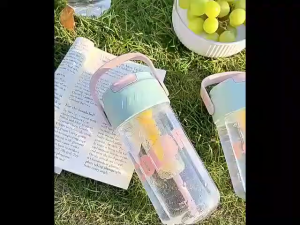 Botol Minum Aesthetic Terbaru Sedotan Gelas Tumbler 600ml
