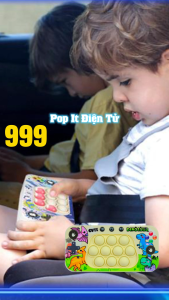 Đồ chơi pop it VBC-6100A1 thế hệ mới Pop it điện tử 999 level 10 phím bấm luyện tay tập ghi nhớ vui nhộn
