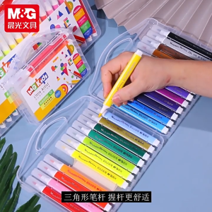 Papeterie - M&G 18/24/36 Colours Watercolor Brush Pen Colors Dual Tip Brush Marker Pens Poster Color Painting Calligraph Art Supplies