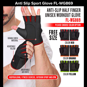 SellinCost Half Finger Cycling Tactical Glove 1 Pair Anti Slip Motorcycle Riding Biking Climbing Breathable Sport Glove Sarung Tangan Boxing FL-WG869