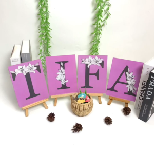 TENNESY HIASAN DINDING 15x20CM KUSTOM NAMA ALFABET HURUF  BUNGA FONT INISIAL TEXT REQUEST WALL DECOR PAJANGAN KAYU DEKORASI DINDING KAMAR TIDUR RUMAH