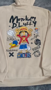 Hoodie One Piece Monkey D Luffy Anak Dan Dewasa Motip Pullprint Premium Distro Hing Quality