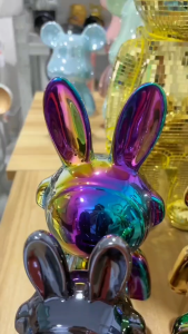 โมเดลกระต่าย สไตล์นอร์ดิก ลายอวกาศ กระปุกออมสินเซรามิก (ขนาด18/21/28cm.) ของตกแต่งบ้าน ตั้งโชว์ หรือมอบเป็นขวัญวันพิเศษ