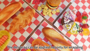 200pcs 30×30mm Food Wrapper / Kertas Nasi Motif Grid / Kertas burger