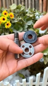 Adaptor bor ke gerinda / Converter Arbor + Mata Gurinda Poles Non Woven Polishing 4\"Stainless Besi