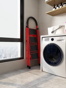 FBS【ส่งจากไทย】บันได พับได้บันได อลูมิเนียมบันได รับน้ำหนักได้บันได150 KG (2ชั้น 4ชั้น 5ชั้น 6ชั้น 7ชั้น 8ชั้น) Folding stairs