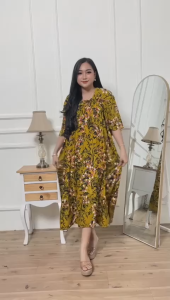 Daster Fuji Aliyaa Motif Bunga: Dress Fuji Rempel Kekinian & Daster Rayon Premium