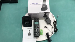Telephone for home D1001 Cordless Landline Fixed Telephone Home Desk Phone with Caller Identification Sound Noise Reduction Telephones
