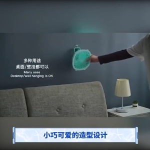 พัดลม พัดลมตั้งโต๊ะ พัดลมมินิ พัดลมพกพา ปรับได้ 3 ระดับ พร้อมไฟกลางคืน มีสายชาร์จ USB แบบพกพา ปรับได้ 360° ตั้งได้ หนีบได้