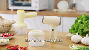 Abeni Mixer 3IN1 USB Portable Hand Mixer Elektrik Mikser  Pengaduk Adonan Telur Food Processor Mixer