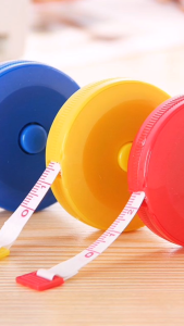 12 pcs Pita Pengukur pita pengukur baju measuring tape for body mini tape measuring Measuring Sewing Tailor