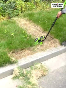 2 in 1 Electric Weeding Shear Cordless Grass & Shrub Shear Hedge Trimmer Rechargeable Household Grass Trimmer Pruning Saw Garden Tools Weeding Cutter Grass Pruning Saw