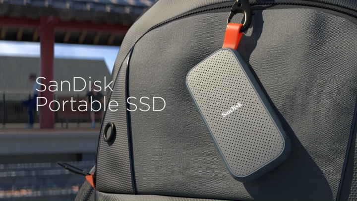 SanDisk Portable SSD, SDSSDE30 2TB, USB 3.2 Gen 2, Type C to A cable, Read speed up to 800MB/s, 2m drop protection (SDSSDE30-2T00-G26)