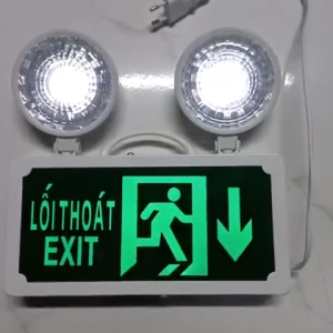 ĐÈN SỰ CỐ THOÁT HIỂM KẾT HỢP ĐÈN EXIT 2 TRONG 1 ĐÈN CHIẾU SÁNG KHI MẤT ĐIỆN ĐÈN CHỈ DẪN EXIT ĐÈN MẮT ẾCH MẮT CUA PCCC
