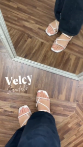ZEMORA Velcy Sandal Heels Tali Wanita Hak 2 CM