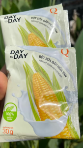 Bột sữa bắp trần quang hòa tan day to day uống liền thùng 6kg x 10 bịch 600g x 20 gói 30g KOPE