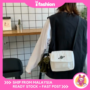 iFASHION 1298 Women Korean Fashion Ins Style Student Sling Crossbody Shoulder Bags Wanita Beg Kanvas Kecil Murah