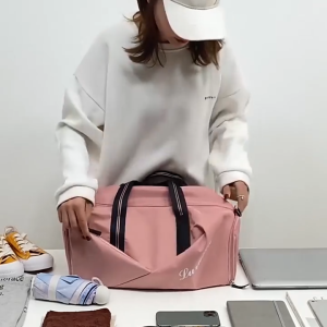 [SG] Waterproof foldable gym bag yoga bag duffel travel bag dry wet separation