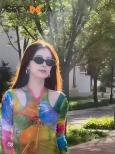 Grey Jack Kacamata Sunglasses Hitam Anti UV400 Polarized Style Wanita Oval Trandy Bahan TR90 58247