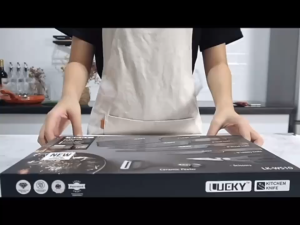 TITIชุดมีดญี่ปุ่น มีดทำครัว ชุดมีดทำครัว 6 ชิ้น ชุดสุดคุ้ม สแตนเลส ด้ามไม้ พร้อมมีดสับเล็ก มีดขูด คุณภาพระดับเกรดพรีเมี่ยม เหล็กสแตนเลส