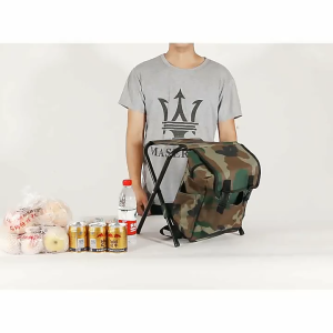 GOODPLAY เก้าอี้สนาม พับได้ เหมาะสำหรับ ตกปลา ตั้งแคมป์ ปรับเป็นกระเป๋าเป้สะพายได้