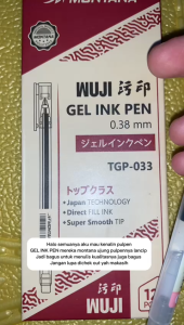 Pulpen Gel Montana 0.38 mm 1 pack isi 12 pcs Bolpen nyaman untuk menulis anti macet