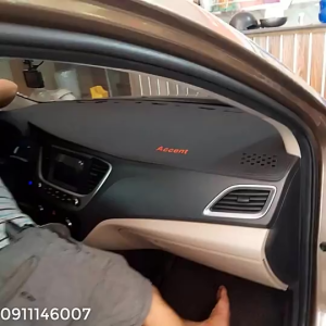 Thảm Táp lô Da Vân Carbon Xe Huyndai Accent Stargazer Creta Custin Tucson Cao Cấp Hàng Loại 1 Dày 3 lớp Chống trơn Trượt