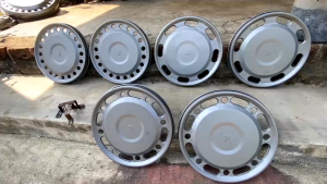 Wheeldop Bolong Kombinasi Ring 14 Model Baru 1 Pasang (2 pcs) BONUS Dudukan