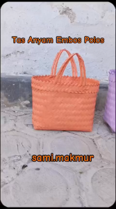 Tas Anyaman Plastik EMBOS POLOS Untuk Hampers Parcel Souvenir Hantaran Muat Kotak Nasi dan Snack