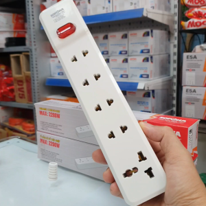 Ổ cắm điện 3 lỗ 4 lỗ 5 lỗ 6 lỗ 2200W lõi sứ Không Dây có công tắc SOPOKA