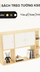 FREESHIP HCM - Kệ Sách Treo Tường Gỗ MDF Tatana KS002 – có thiết kế theo yêu cầu khách hàng
