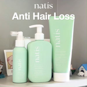 [เซตคู่] natis shampoo 200ml + natis conditioner 200ml ลดผมร่วง ผมนุ่มลื่น ไม่พันกัน นาทิส แชมพู นาทิส ครีมนวด
