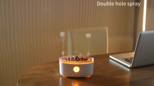 ✨เครื่องเพิ่มความชื้น✨Air Humidifier เครื่องพ่นไอน้ำอโรม่า แบบควัน 2 แบบ ความจุ 300 ml. มีไฟ 3 สี LED พร้อมรีโมท