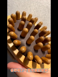 实木 经络刷 Handheld Massage Brush Wood Meridian Gua Sha Slimming Brush Scalp Massager Head Massage Comb Health Care